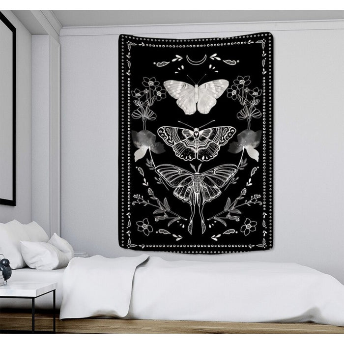 Psychedelic Butterfly Tarot Tapestry Wall Hanging Tapis Cloth