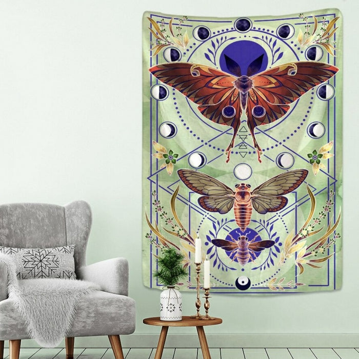 Aesthetic Butterfly Tapestry Wall Hanging Tapis Cloth