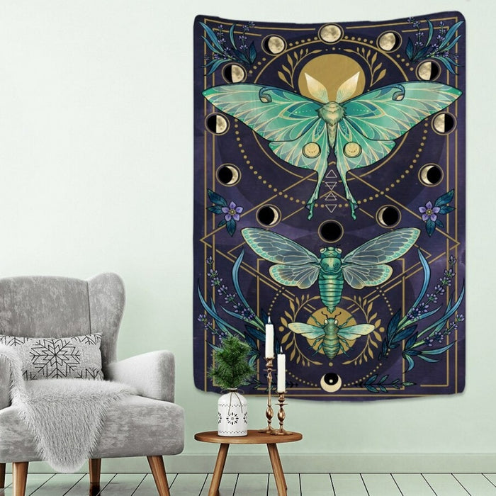 Aesthetic Butterfly Tapestry Wall Hanging Tapis Cloth