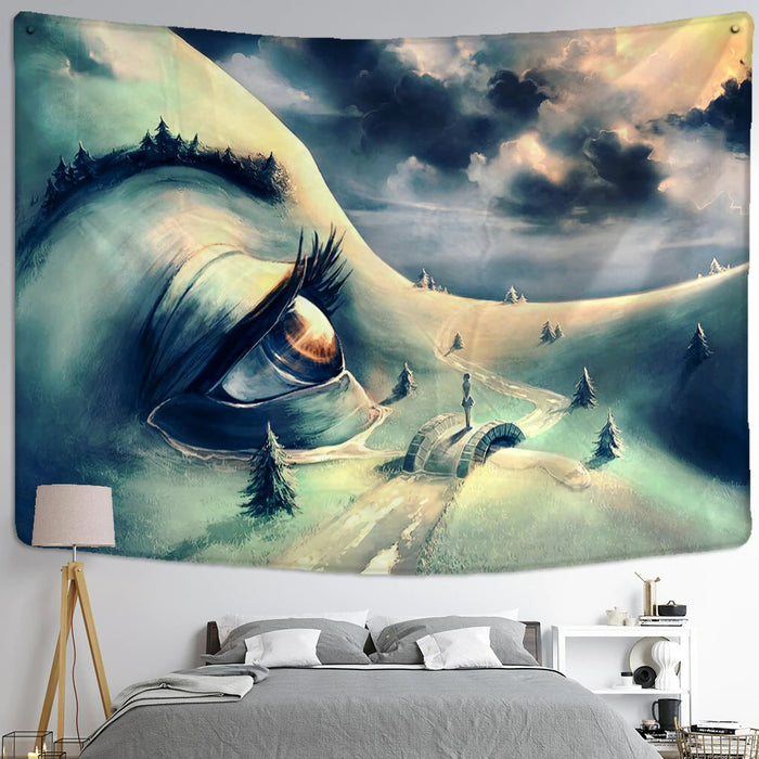 Colorful Fantasy Tapestry Wall Hanging Tapis Cloth