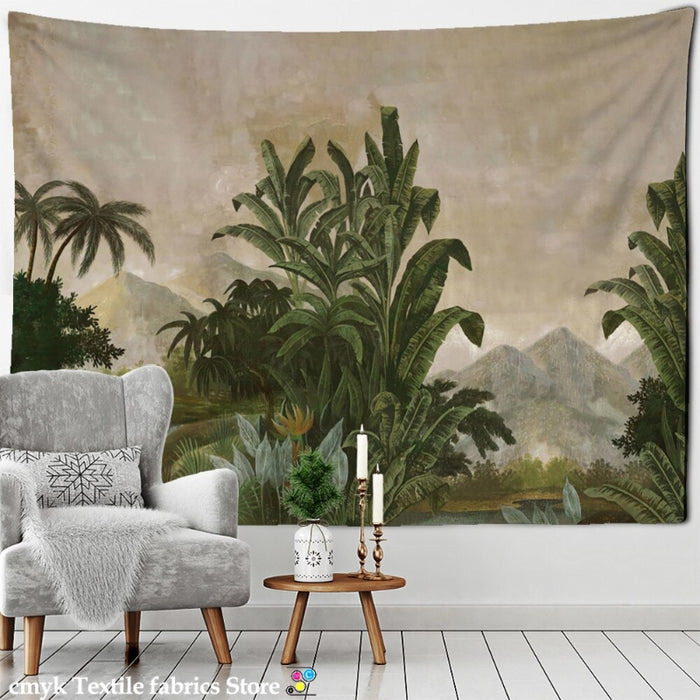 Palm Tree Tapestry Wall Hanging Tapis Cloth