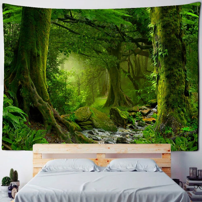 Natural Forest Scenery Tapestry Wall Hanging