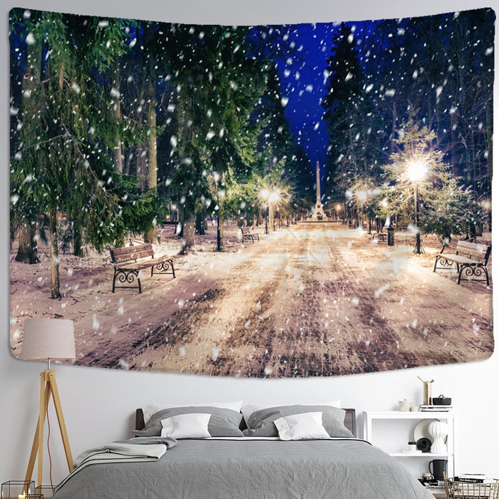 City Street Tapestry Wall Hanging Tapis Cloth