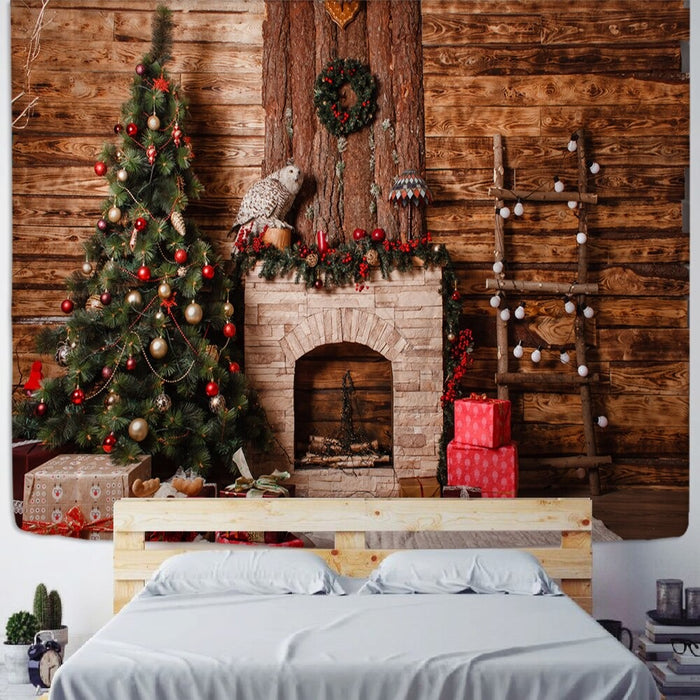 Christmas Fantasy Castle Home Decor Tapestry Wall Hanging