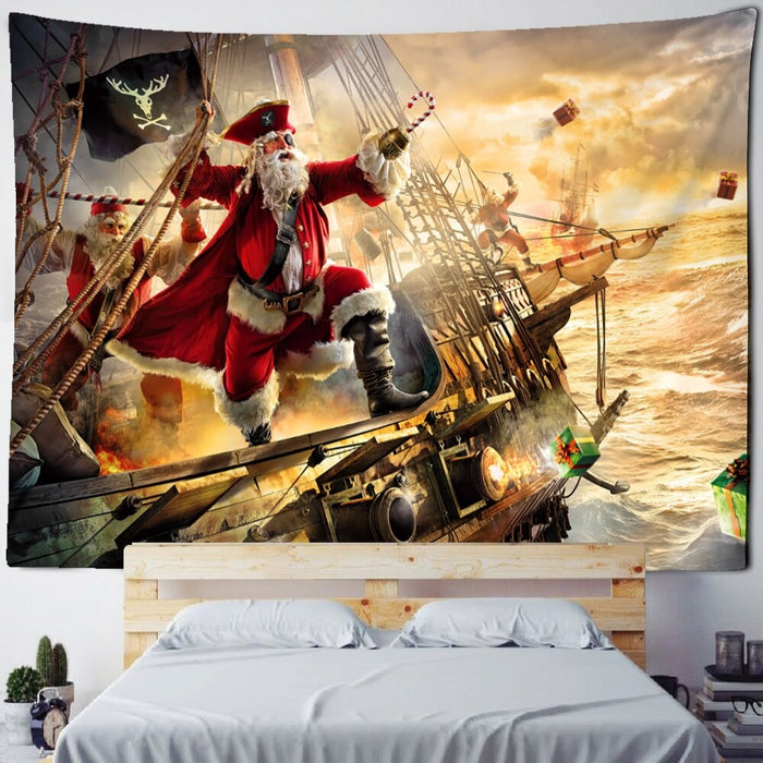 Christmas Decor Tapestry Wall Hanging Tapis Cloth