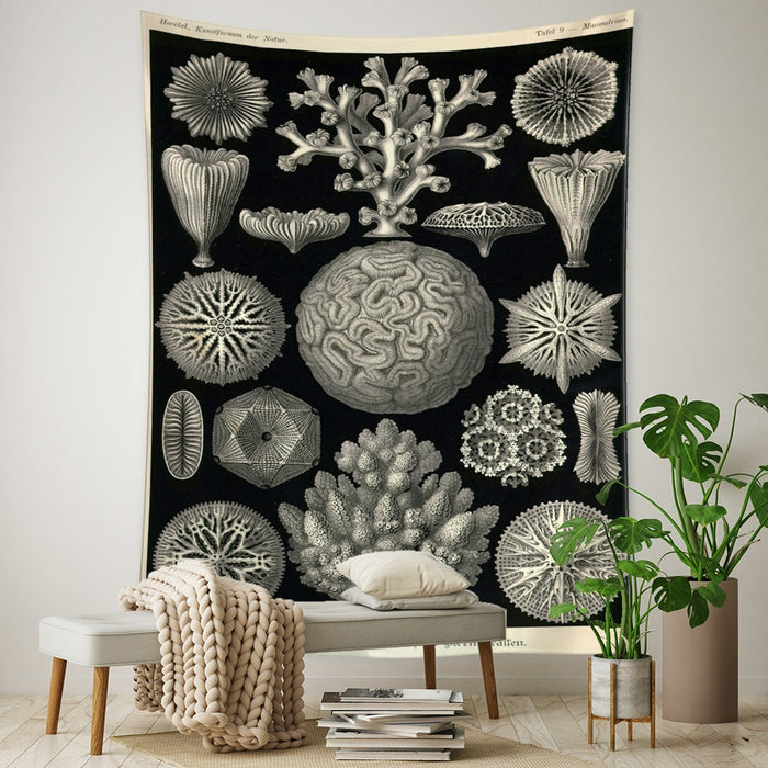Abstract Plant Animal  Tapestry Wall Hanging Tapis Cloth