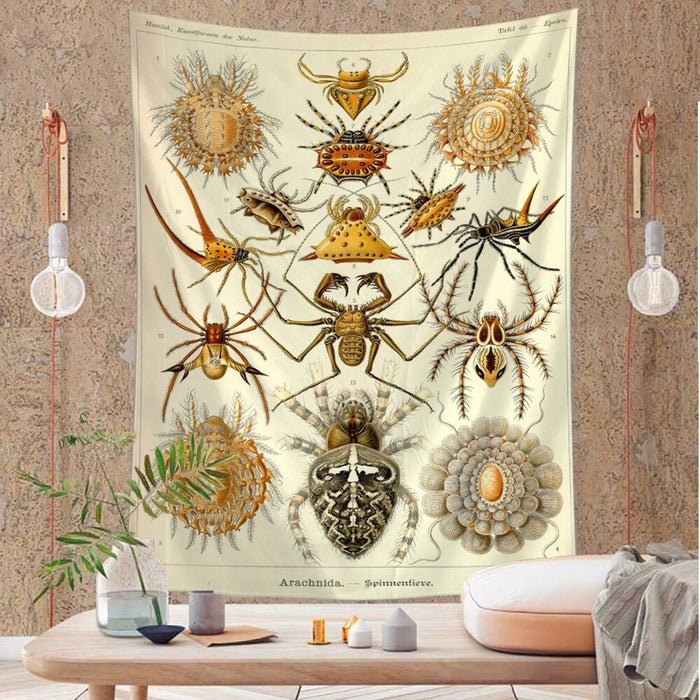 Undersea Creature Illustration Tapestry Wall Hanging Tapis Cloth