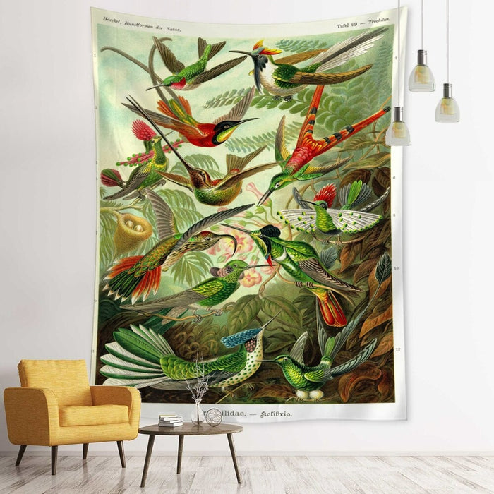 Colorful Illustration Tapestry Wall Hanging Tapis Cloth