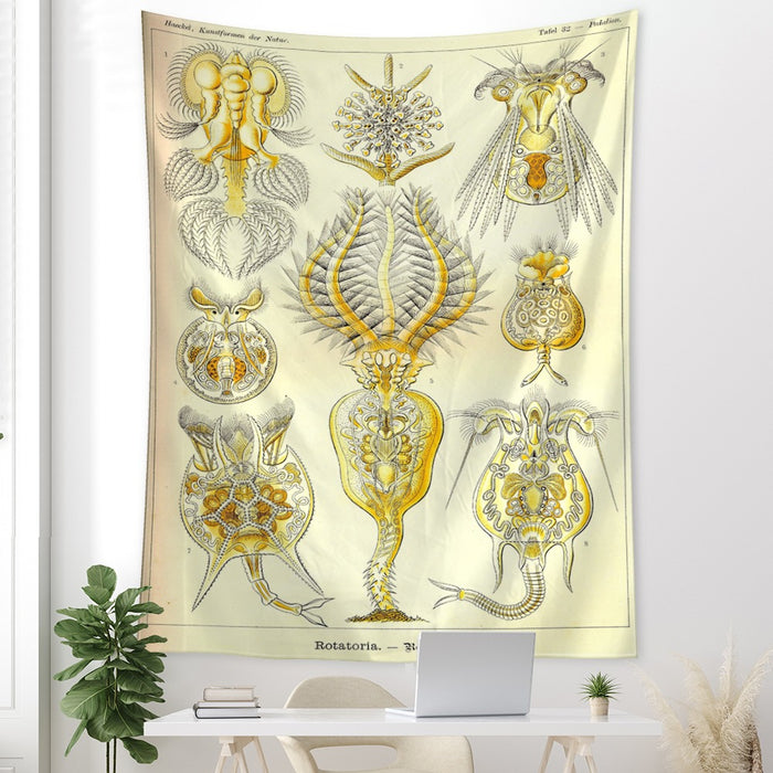 Jellyfish Seaweed Chart Tapestry Wall Hanging Tapis Cloth