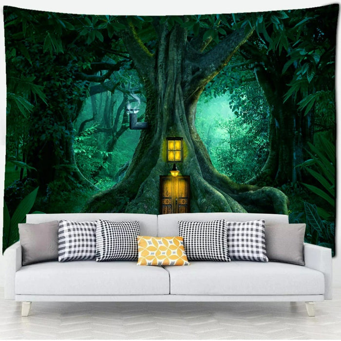 Ancient Trees Tapestry Wall Hanging Tapis Cloth