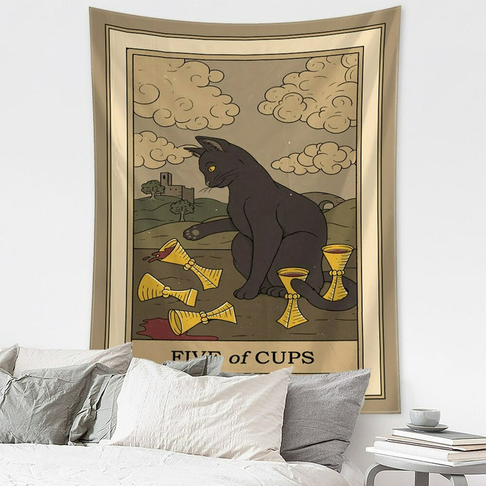 Cat Tapestry Wall Hanging Tapis Cloth