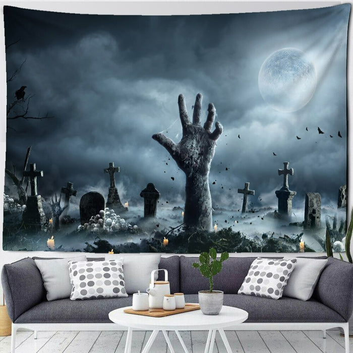 Horror Castle Tapestry Wall Hanging Tapis Cloth