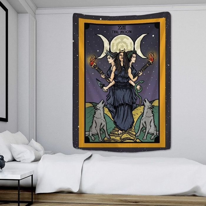 Mystic Cartoon Tapestry Wall Hanging Tapis Cloth
