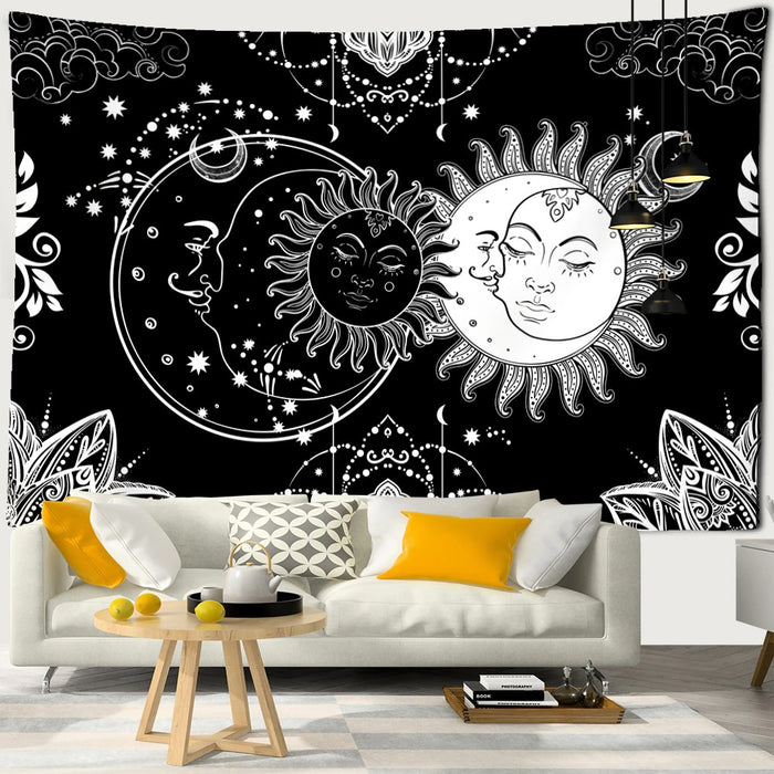 Sun Design Tapestry Wall Hanging Tapis Cloth