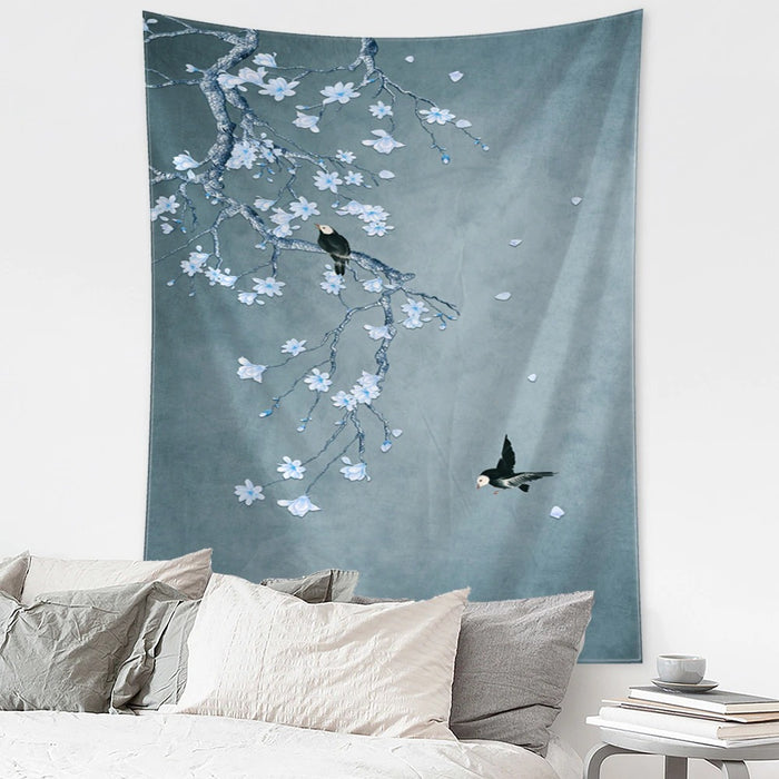 Flying Birds Tapestry Wall Hanging Tapis Cloth