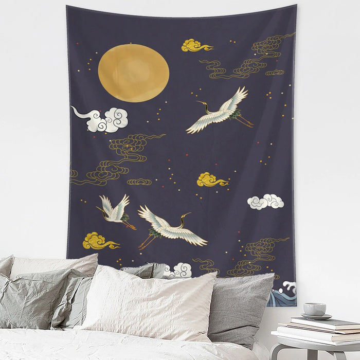 Flying Birds Tapestry Wall Hanging Tapis Cloth