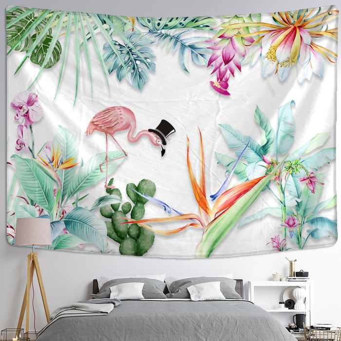 Colorful Plant Tapestry Wall Hanging Tapis Cloth