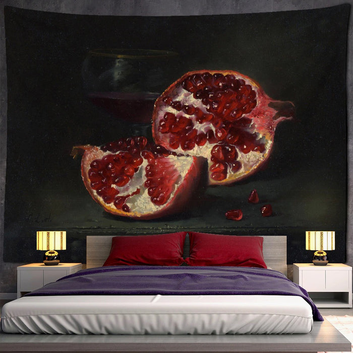 Fruit Realistic Painting Tapestry Wall Hanging Tapis Cloth