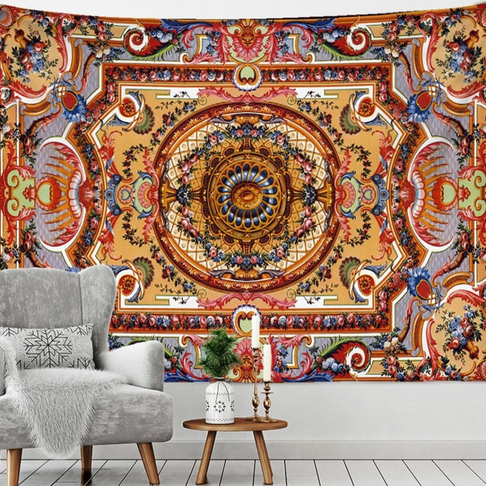 Mandala Rug Pattern Tapestry Wall Hanging Tapis Cloth