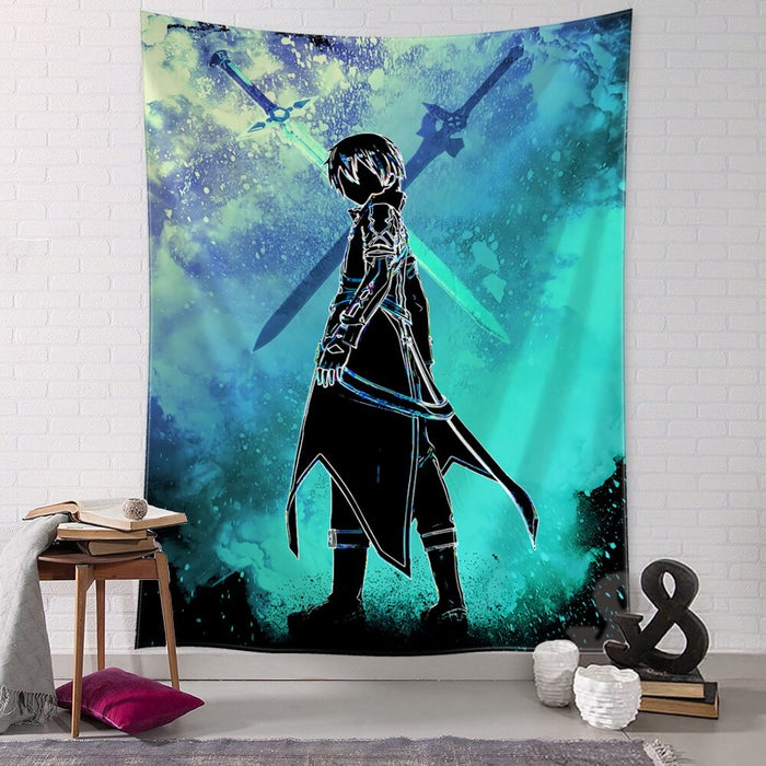 Anime Portrait Tapestry Wall Hanging Tapis Cloth