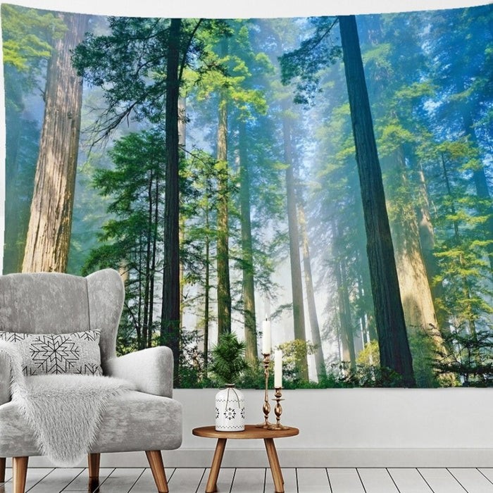 Sunshine Forest Tapestry Wall Hanging Tapis Cloth