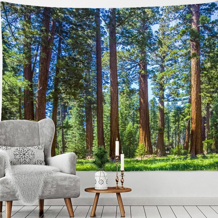 Sunshine Forest Tapestry Wall Hanging Tapis Cloth