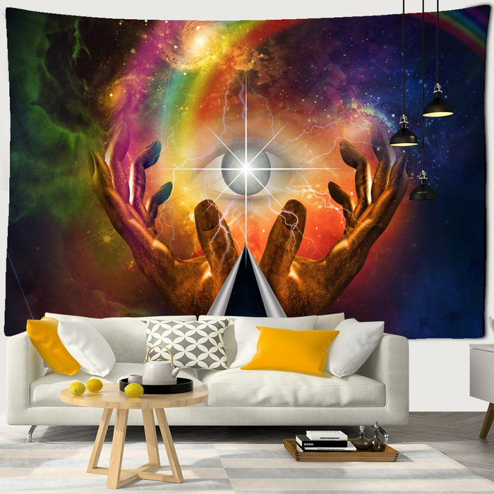 Psychedelic Hands Wall Hanging Tapestry Cloth