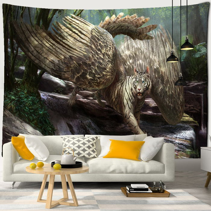 Mysterious Animal Tapestry Wall Hanging Tapis Cloth