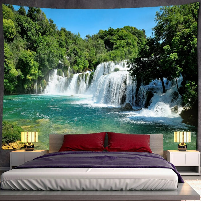 Mountains And Water Tapestry Wall Hanging Tapis Cloth