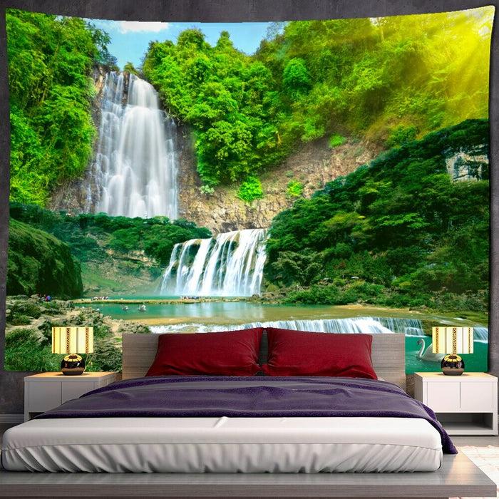 Mountains And Water Tapestry Wall Hanging Tapis Cloth