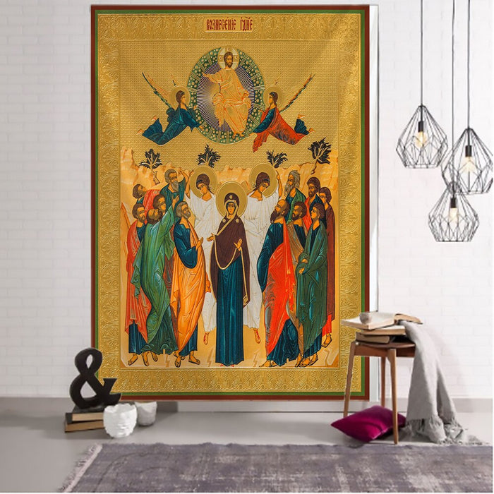 Jesus And His Disciples Tapestry Wall Hanging Tapis Cloth