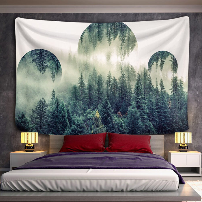 Cloud Forest Tapestry Wall Hanging Tapis Cloth