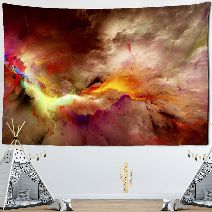 Colorful Clouds Galaxy Tapestry Wall Hanging Tapis Cloth