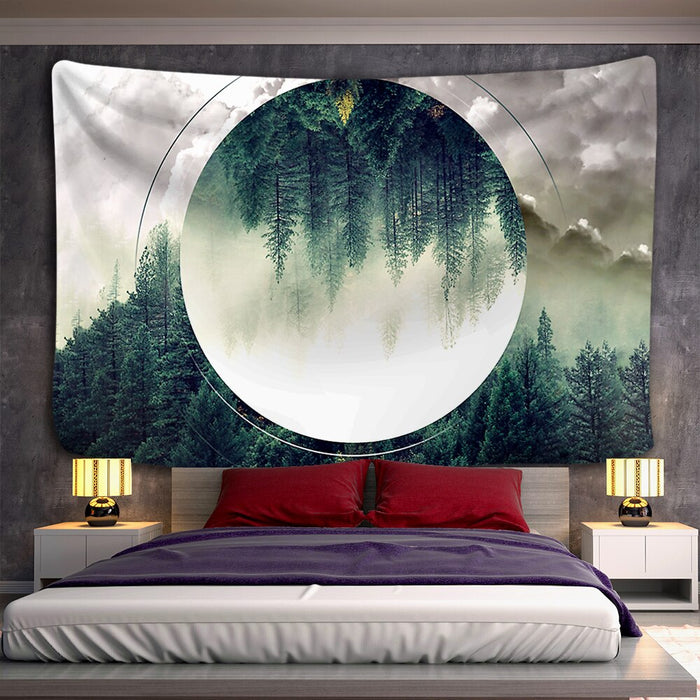 Cloud Forest Tapestry Wall Hanging Tapis Cloth