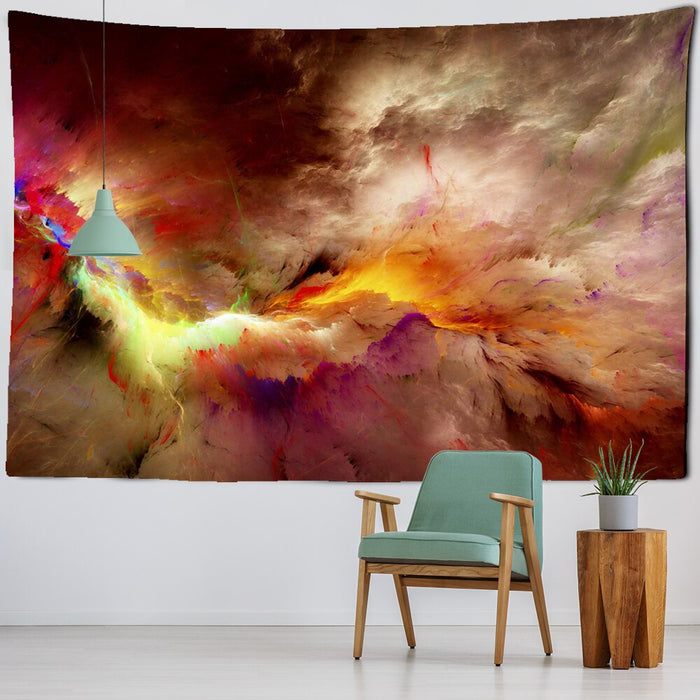 Colorful Clouds Galaxy Tapestry Wall Hanging Tapis Cloth