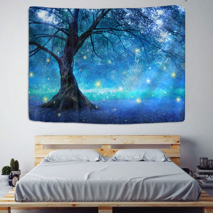 Wishing Trees 3D Print Tapestry Wall Hanging Tapis Cloth