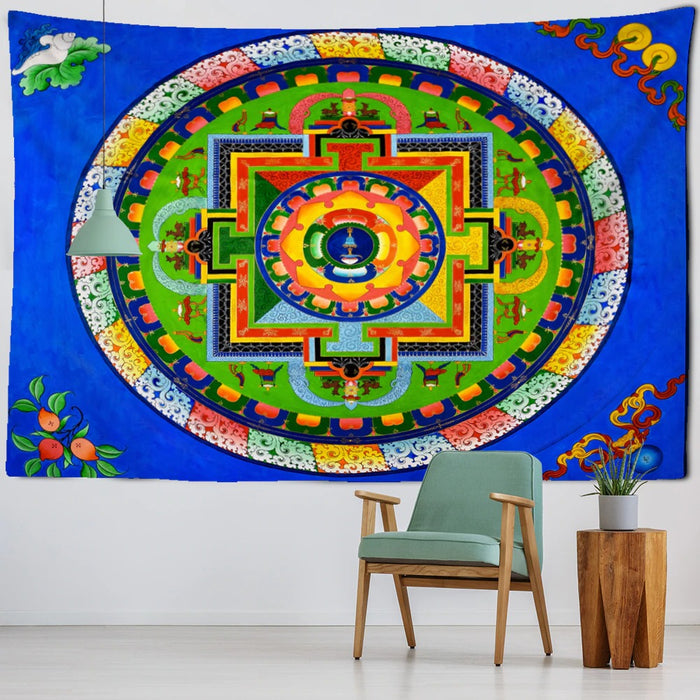 The Mandala Print Tapestry Wall Hanging Tapis Cloth