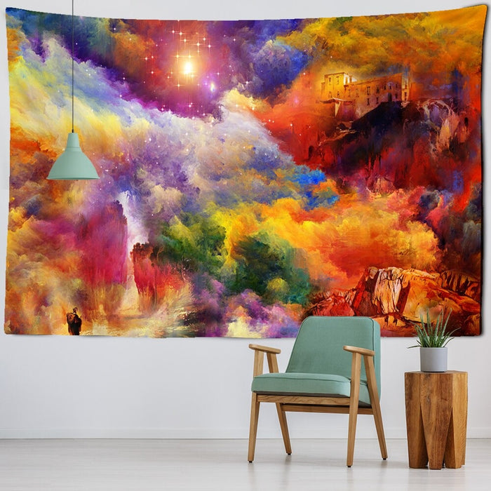 Mirage Colorful Clouds Tapestry Wall Hanging Tapis Cloth