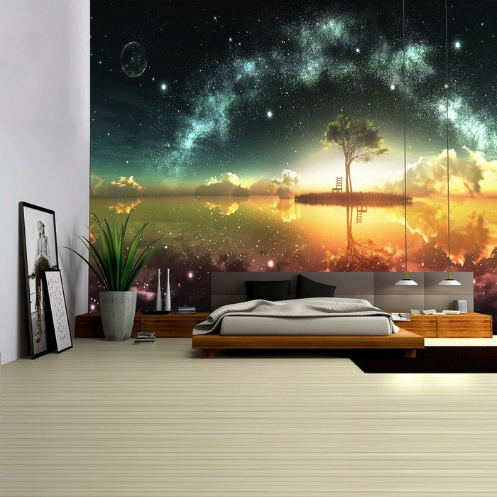 Night Scenic Tapestry Wall Hanging Tapis Cloth