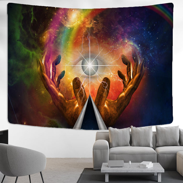 Psychedelic Hands Wall Hanging Tapestry Cloth