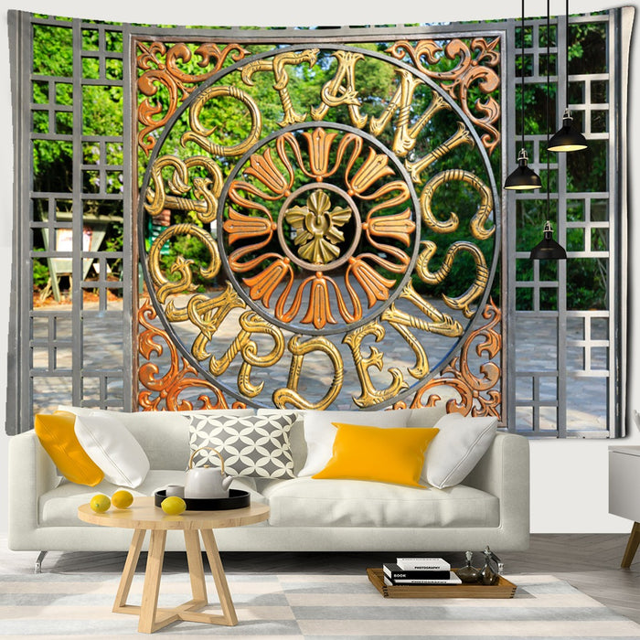 Scenery Outside The Window Tapestry