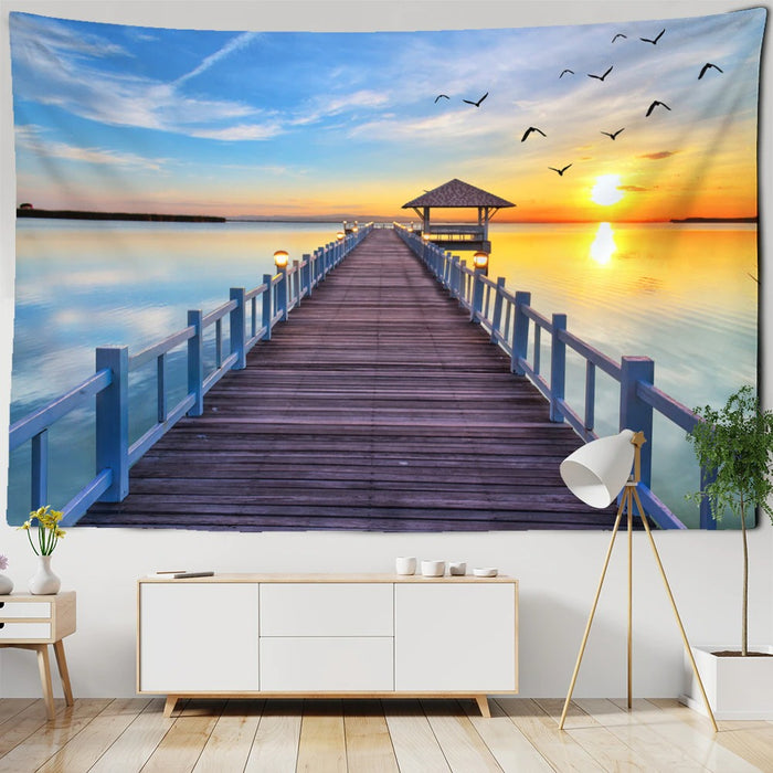 Sea View Home Decor Tapestry Wall Hanging