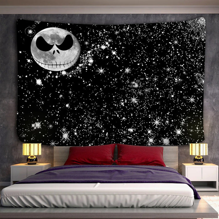 Skeleton Starry Sky Tapestry Wall Hanging Tapis Cloth