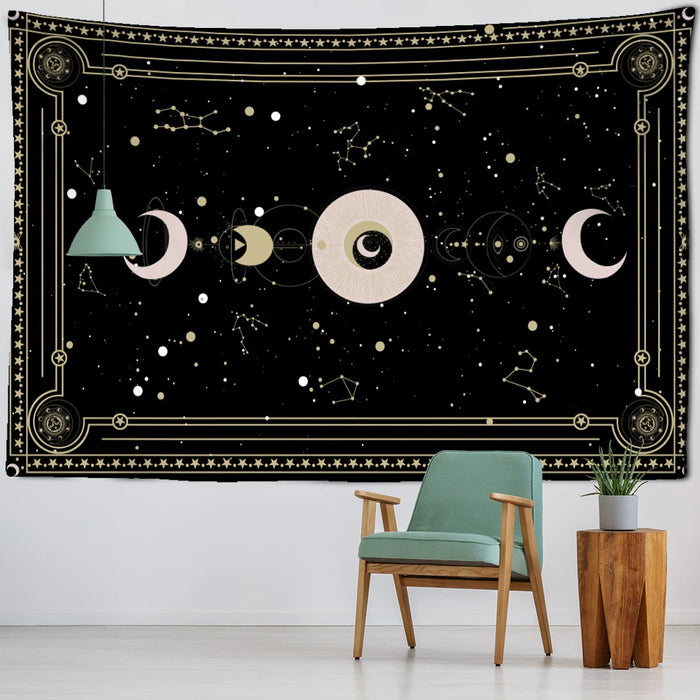 Planets Tarot Tapestry Wall Hanging Tapis Cloth
