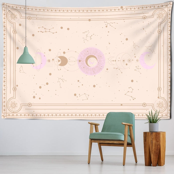 Planets Tarot Tapestry Wall Hanging Tapis Cloth
