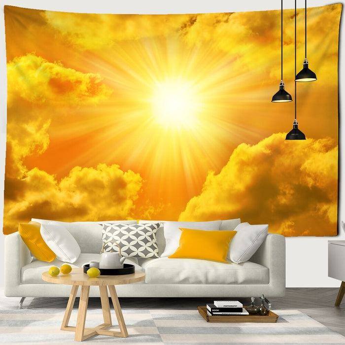 Sunshine In Cloud Tapestry Wall Hanging Tapis Cloth