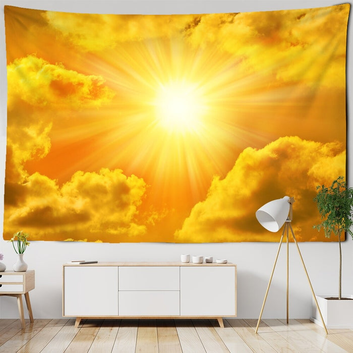 Sunshine In Cloud Tapestry Wall Hanging Tapis Cloth