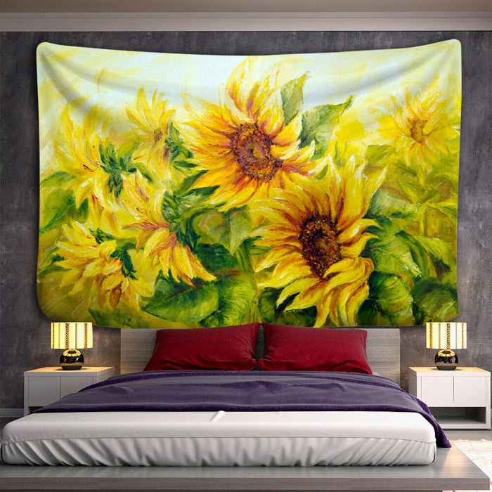 Sun Flower Tapestry Wall Hanging Tapis Cloth