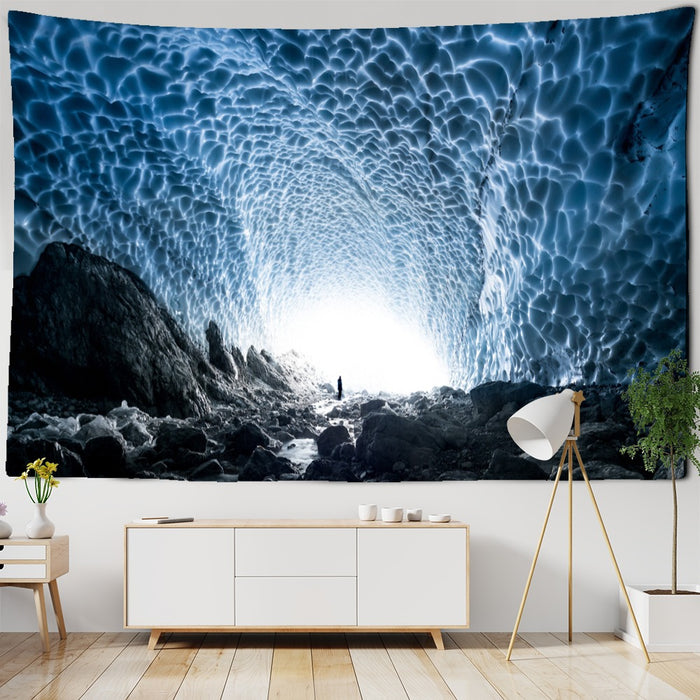 Undersea Tunnel Mouth Tapestry Wall Hanging Tapis Cloth