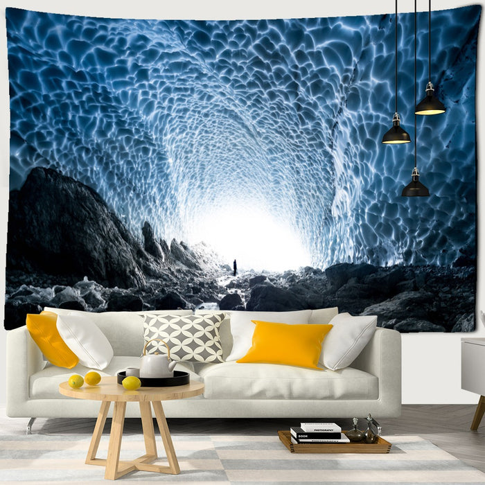 Undersea Tunnel Mouth Tapestry Wall Hanging Tapis Cloth
